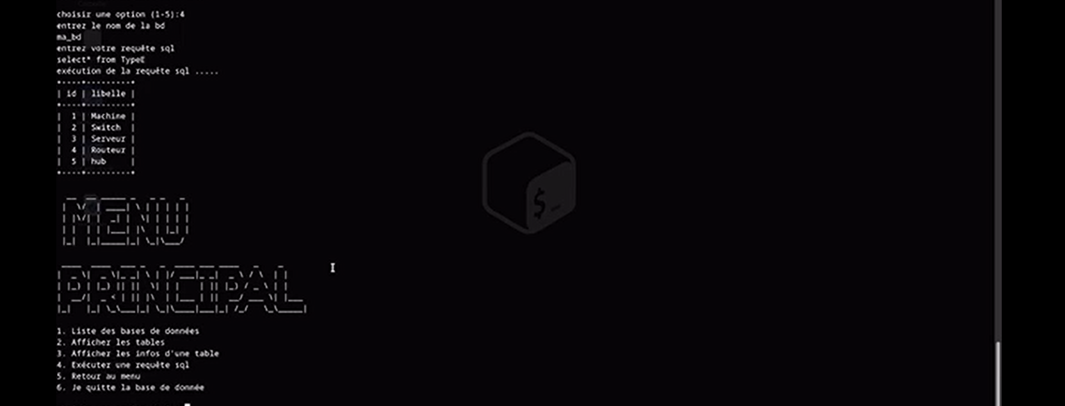 Les infos dans la table TypeE