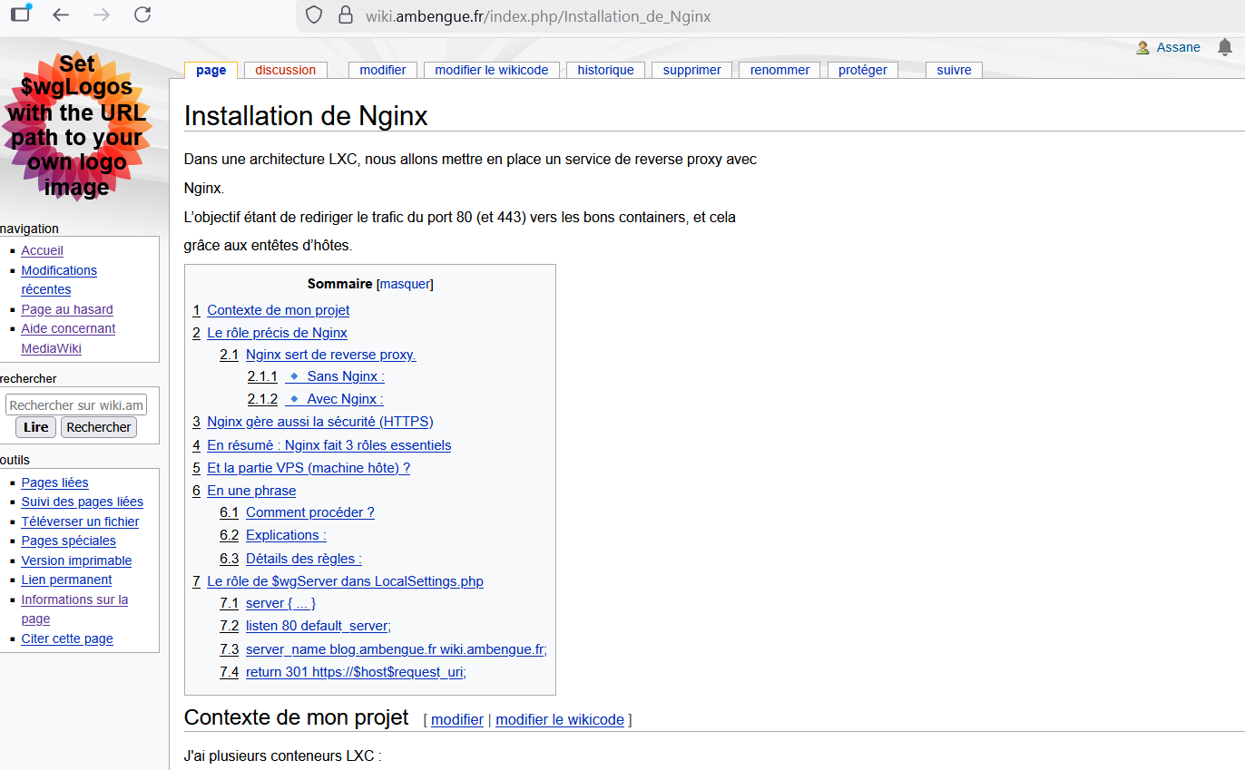 Note d'installation de Nginx sur MediaWiki