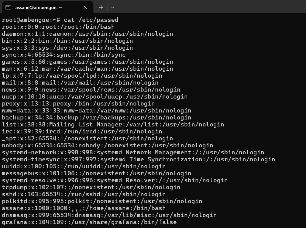 Voir les utilisateurs