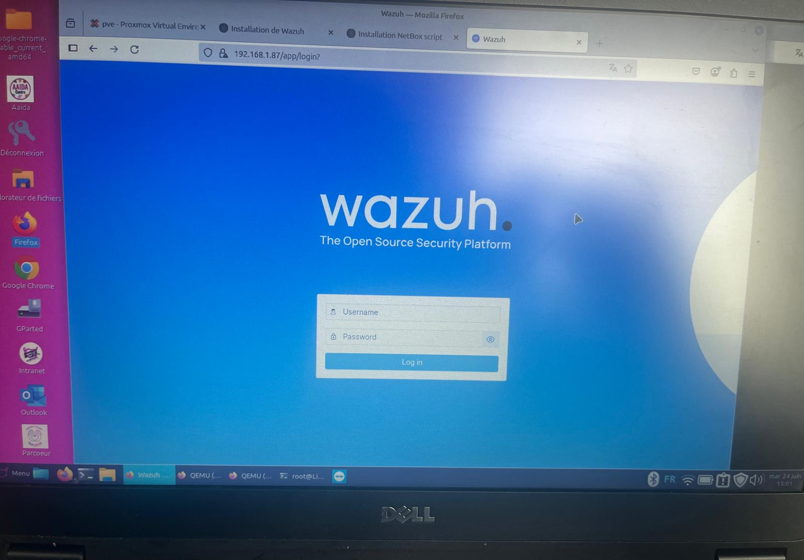 Interface Wazuh